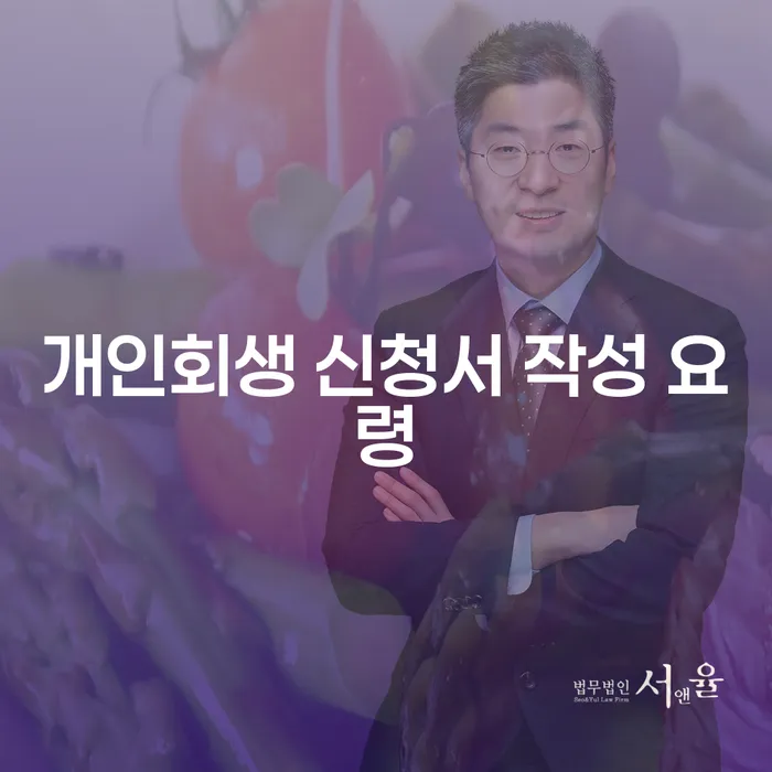 개인회생 신청서 작성 요령은 무엇일까요?