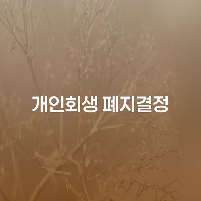 개인회생 폐지결정 후에도 신용카드 발급이 가능할까요?